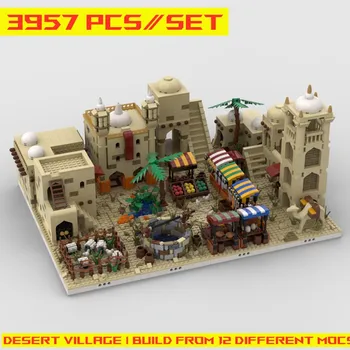 NEW Space Star Wars Desert Village | build from 12 different moc Fit HighTechBricks Building Block MOC-32630 Toys Children Kid